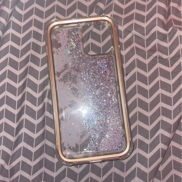 iPhone 12 Pro Max Sunflower Glitter Case - Picture 3 of 4